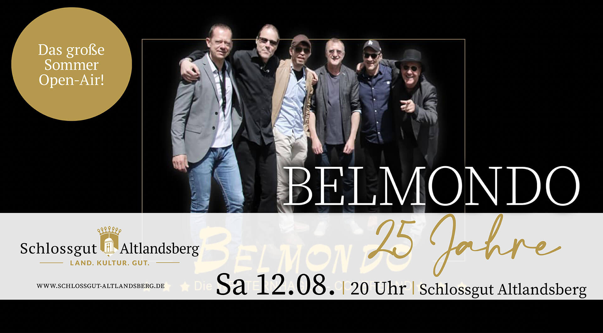 Belmondo Sommer-Open-Air im Schlossgut Altlandsberg, Sa. 12.08.2023 20 Uhr