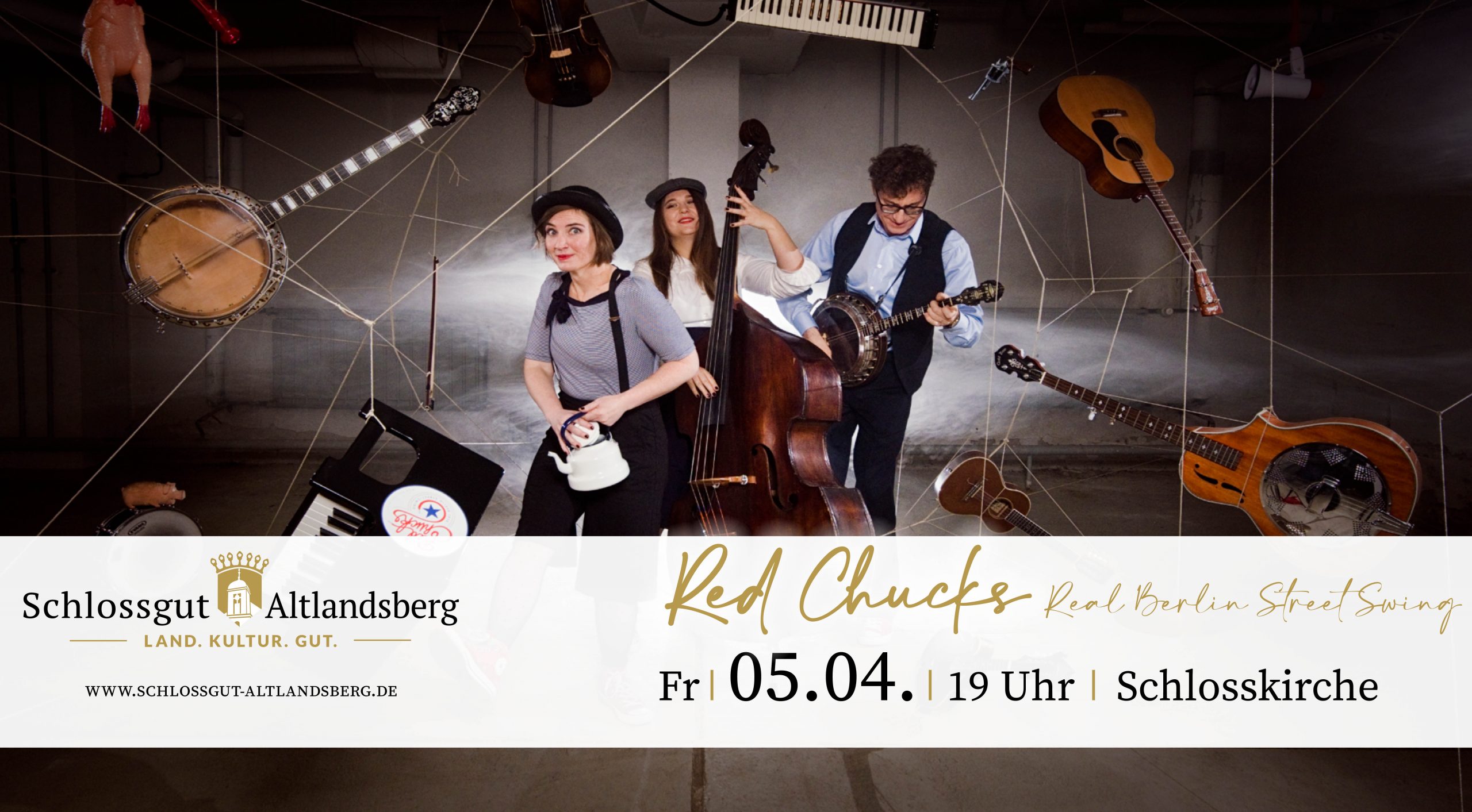 Bild der Band Red Chucks für die Vanstaltung am 5.4. ind Schlosskirche Altlandsberg