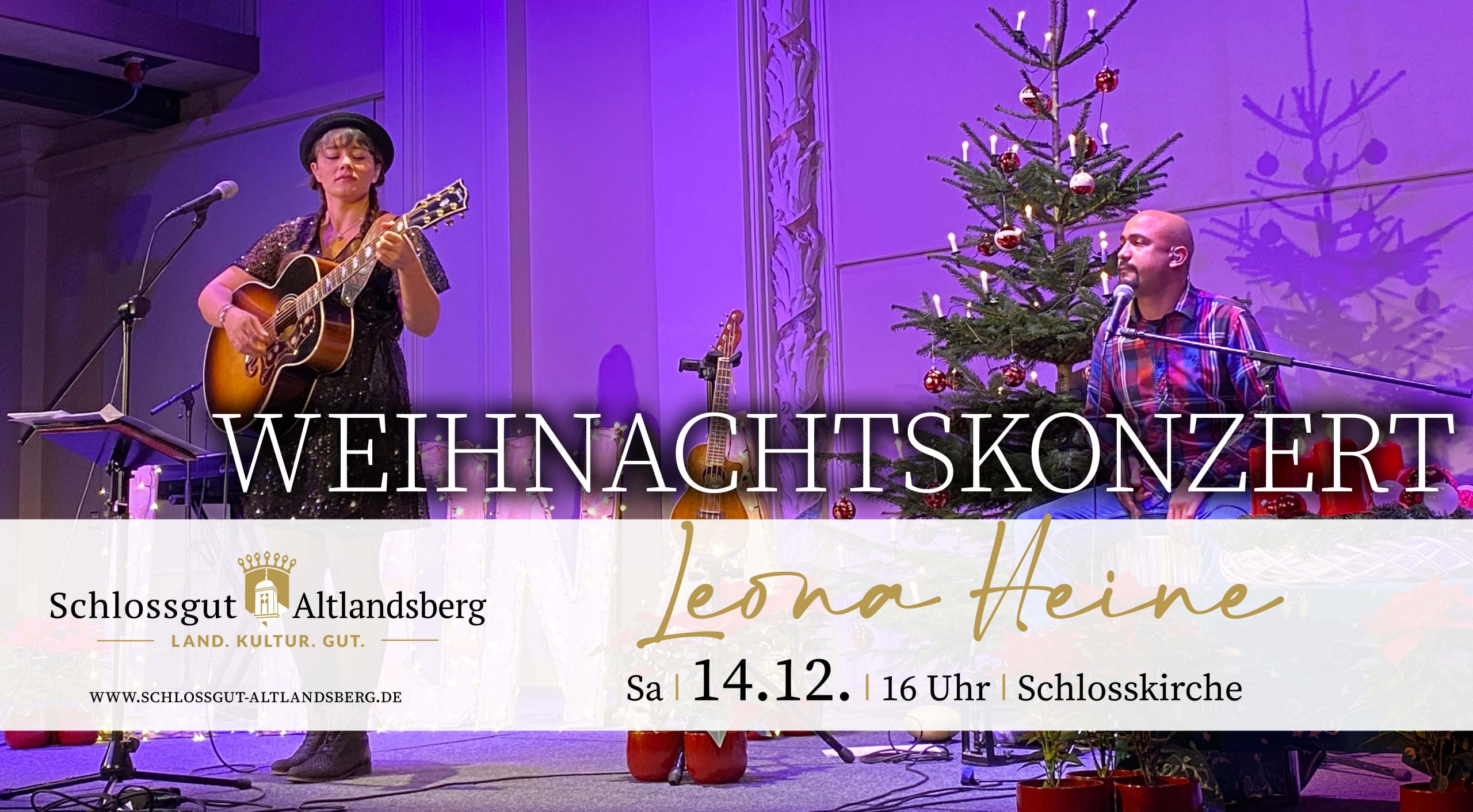 Weihnachtskonzert mit Leona Heine in der Schlosskirche Altlandsberg